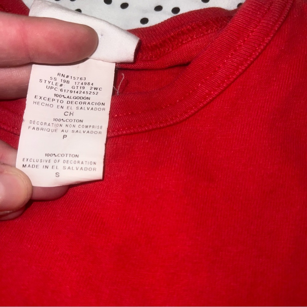 Red Vintage Champion Tee small - Picture 4 of 6